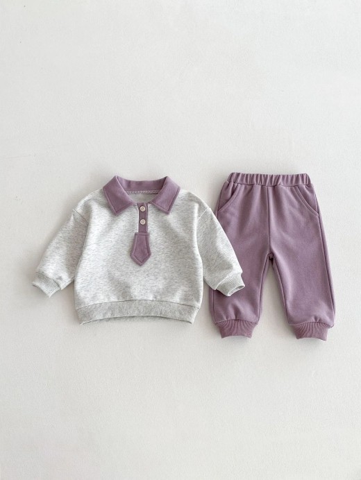 Baby Cute Spring Wear Top Casual Pants Two-piece Suit