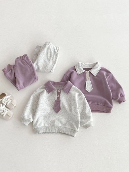 Baby Cute Spring Wear Top Casual Pants Two-piece Suit