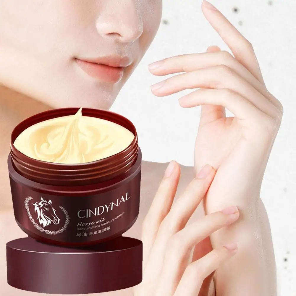 Horse Oil Hand and Foot Salve Cream Natural Heel Repair Cream for Drying, Cracking, and Moisturizing