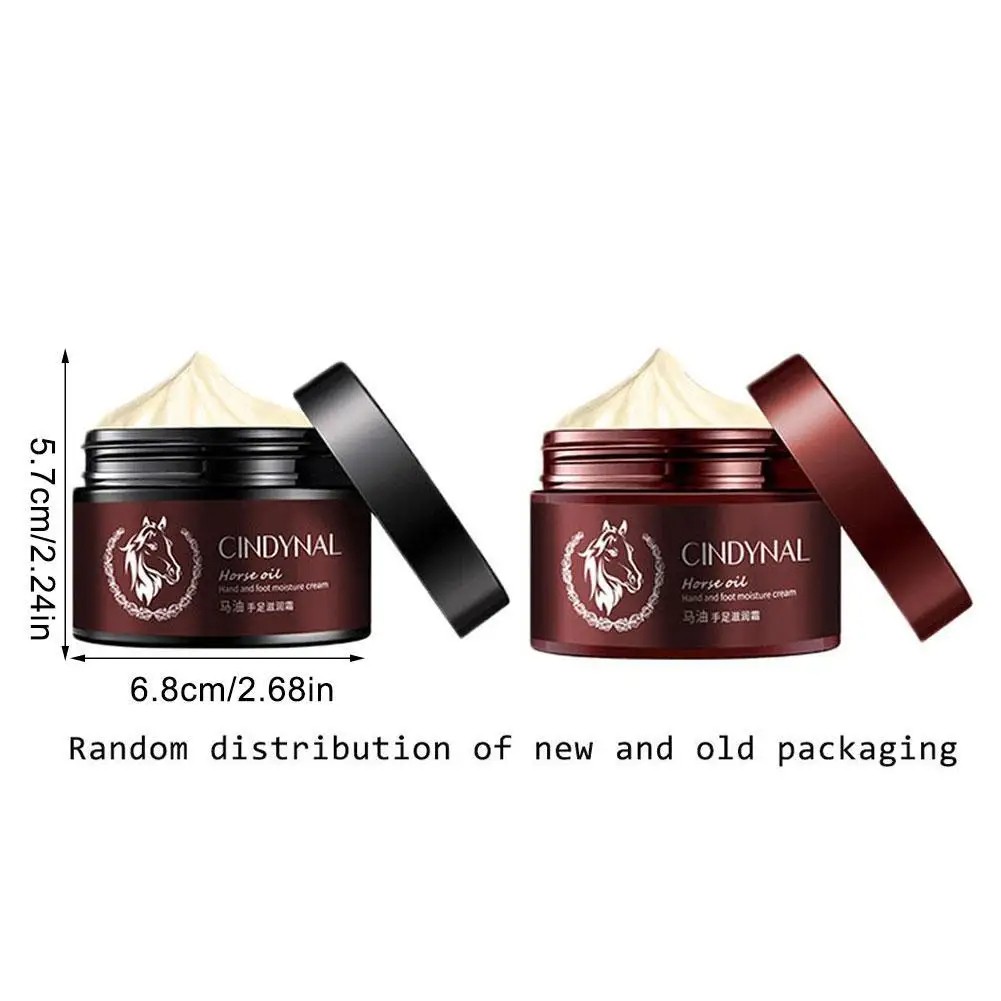 Horse Oil Hand and Foot Salve Cream Natural Heel Repair Cream for Drying, Cracking, and Moisturizing