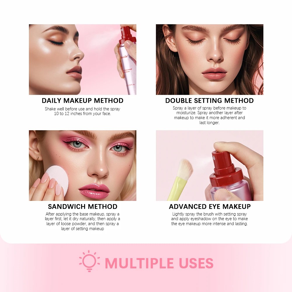 Mattifying Waterproof Setting Spray  Glossy Matte Base Makeup Control Oil