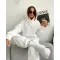 Women's Knitted Fleece Casual Suit Two-piece Set