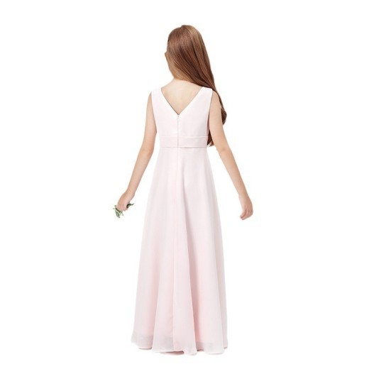 Spring Medium And Large Children Chiffon Sleeveless Children's Full Dress