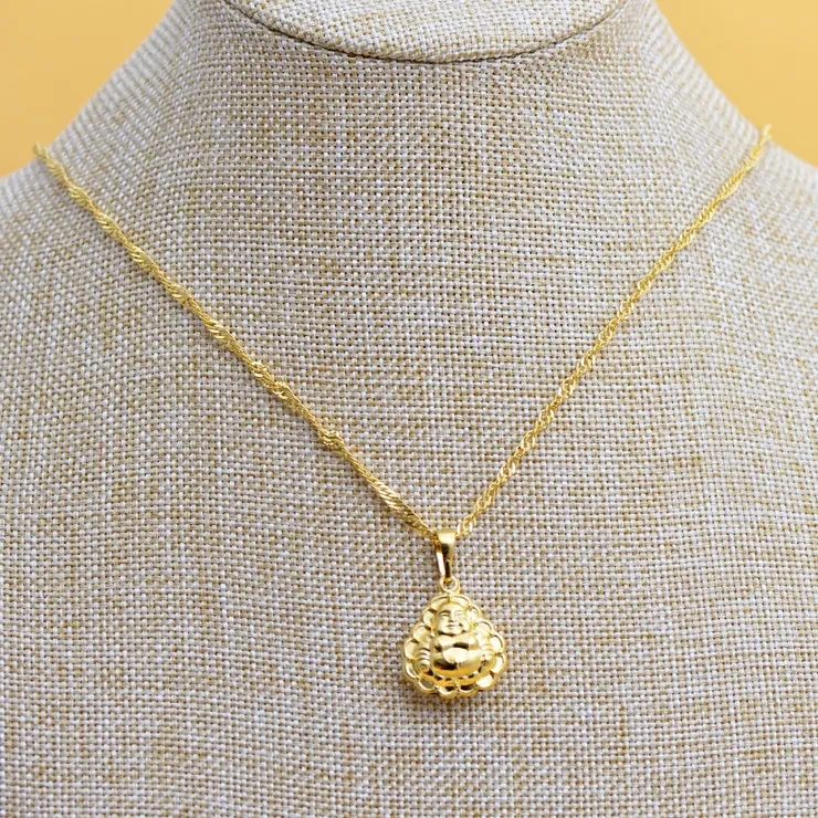 Plating 24K real gold Buddha pendant
