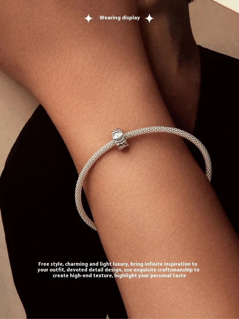 Black Cat Silicone Spacer Beads S925 Accessories Beaded