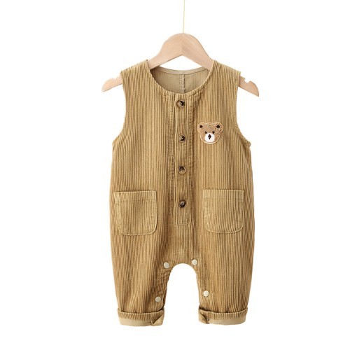 Fashion Personality Child Bear Corduroy Jumpsuit