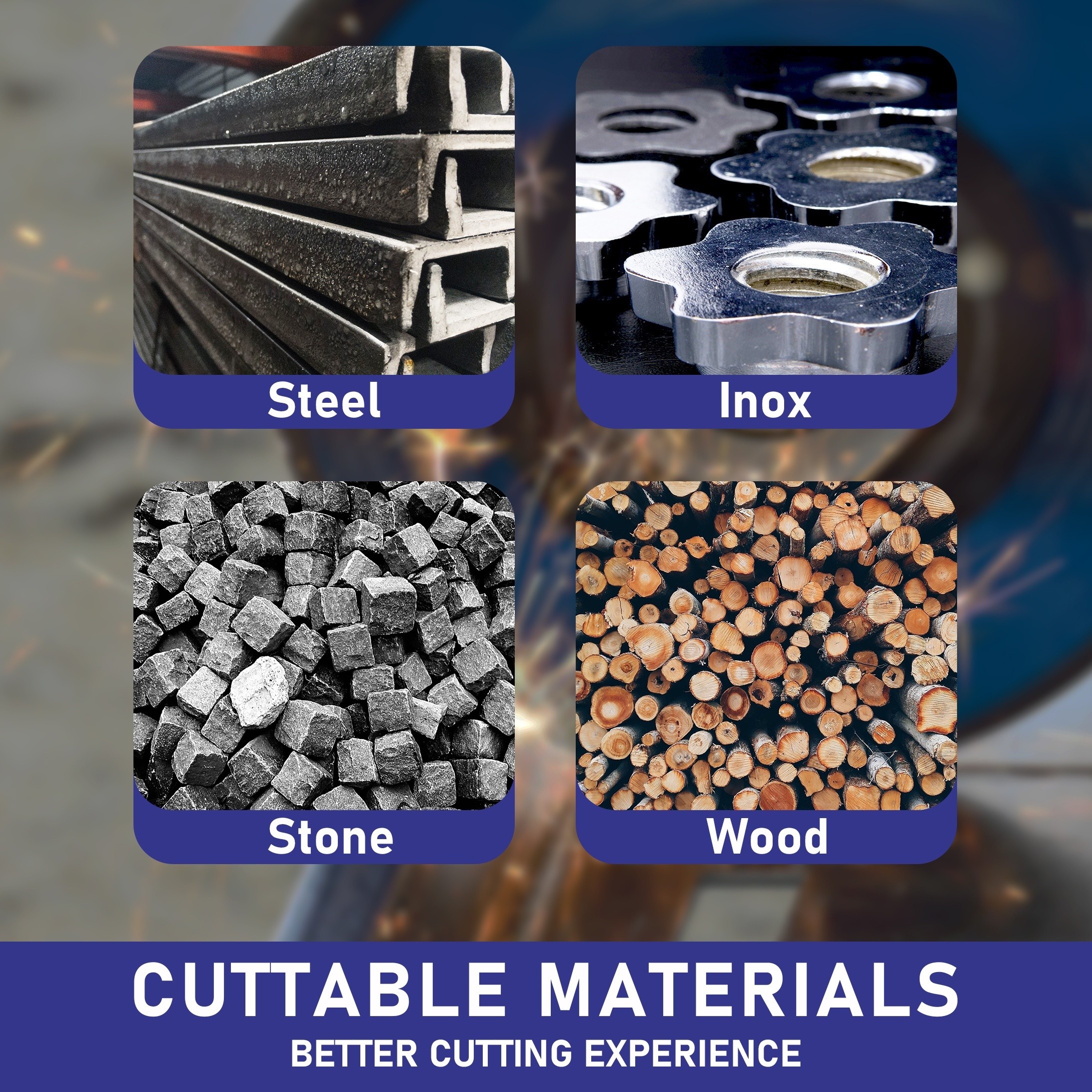 Value Pack of 50pcs SAWA Cut Off Wheels  4-1/2" x 3/64" x 7/8" Cutting Discs for Metal and Stainless Steel  General Purpose Metal Cutting Discs