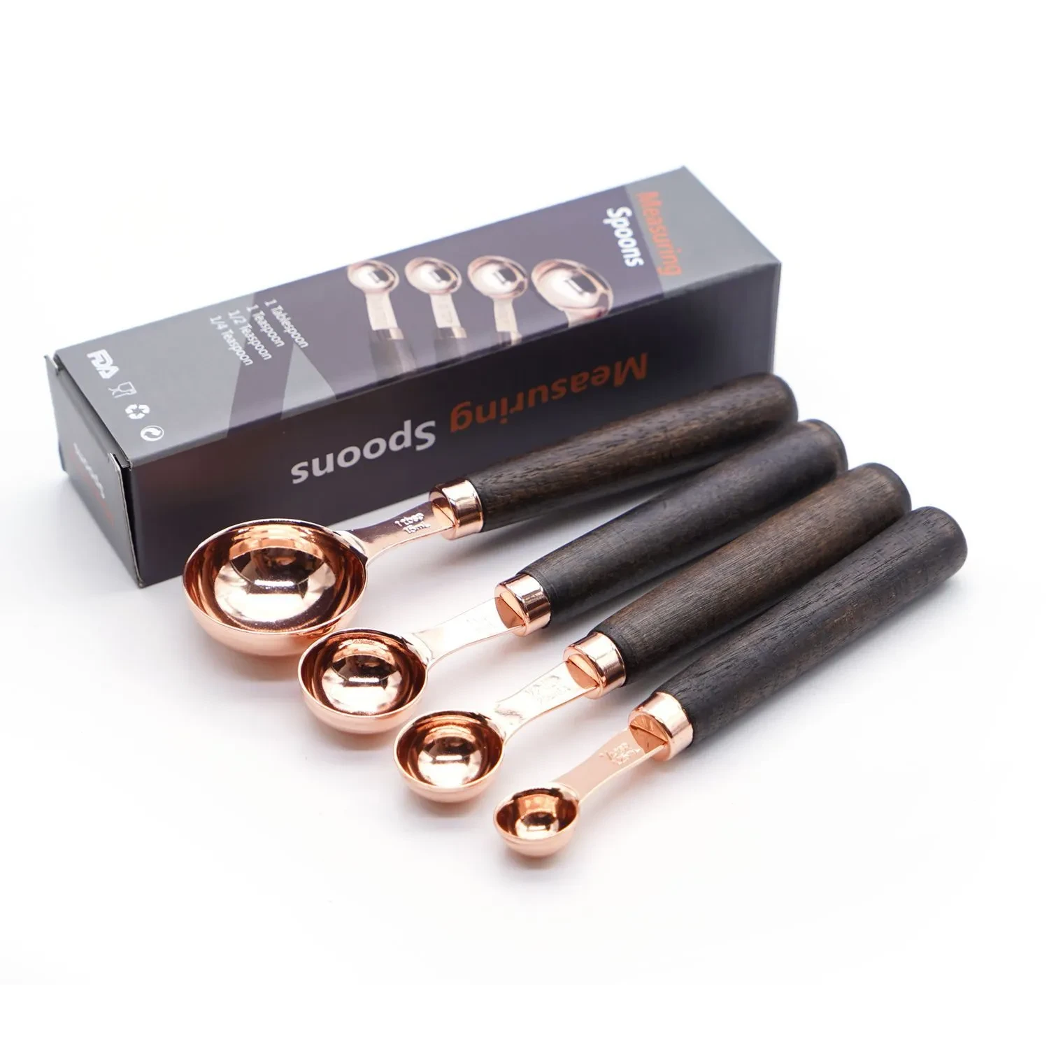 4-Piece Set Of Stainless Steel Measuring Spoon Baking Tools