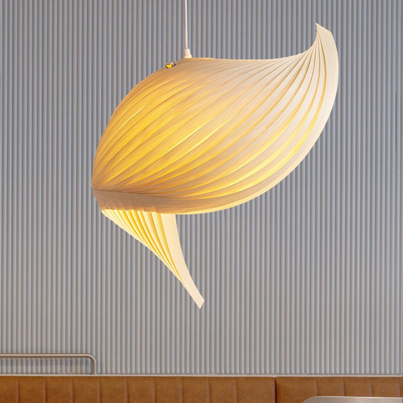 Creative Living Room Pendant Lamp Restaurant Wood Woven Pendant Lamp