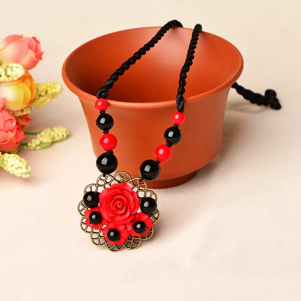 Ethnic Style Necklace Retro Style Clavicle Chain Female Short Pendant Neck Jewelry Neckband Pendant Wholesale