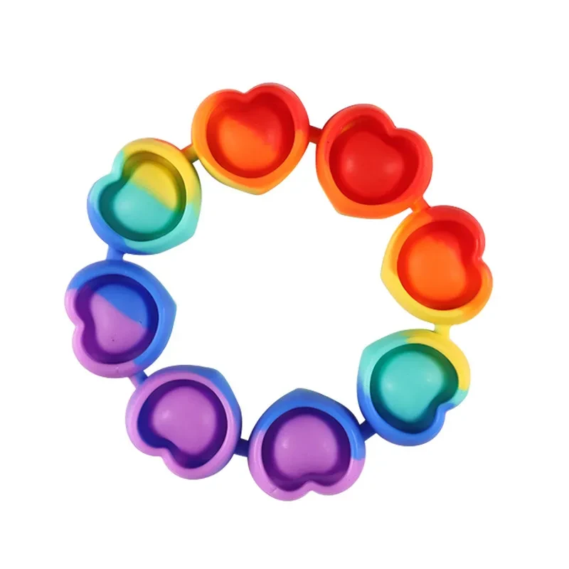 Children's Silicone Puzzle Squeeze Ring Toy
