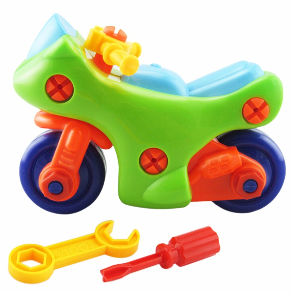 Children's educational car motorcycle disassembly toy
