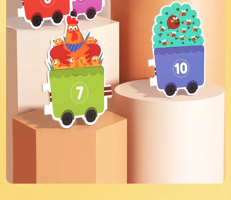 Manufacturer Color Digital Animal Puzzle Toy Children's Puzzle Scientific And Educational Toy Cross-border Train Gift