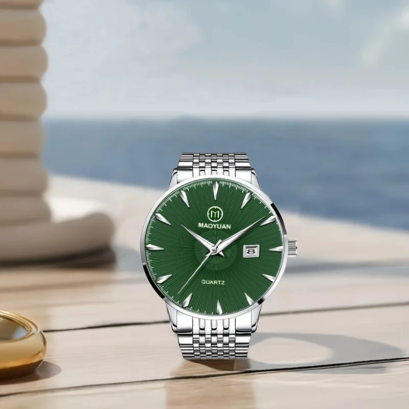 MAOYUAN Men'S Luxury Stainless Steel Quartz Watch