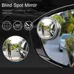 2 Pcs Car Round Frame Convex Blind Spot Mirror
