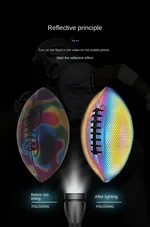 HOLOGRAPHIC GLOWING REFLECTIVE FOOTBALL
