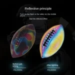 HOLOGRAPHIC GLOWING REFLECTIVE FOOTBALL