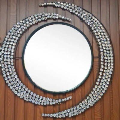 Wall Mirror Modern Moon Design