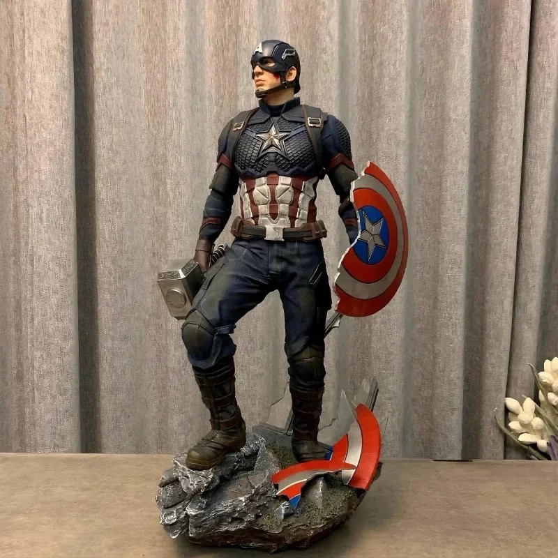Marvel Avengers Captain America's Double Headed Sculpture Action Figure