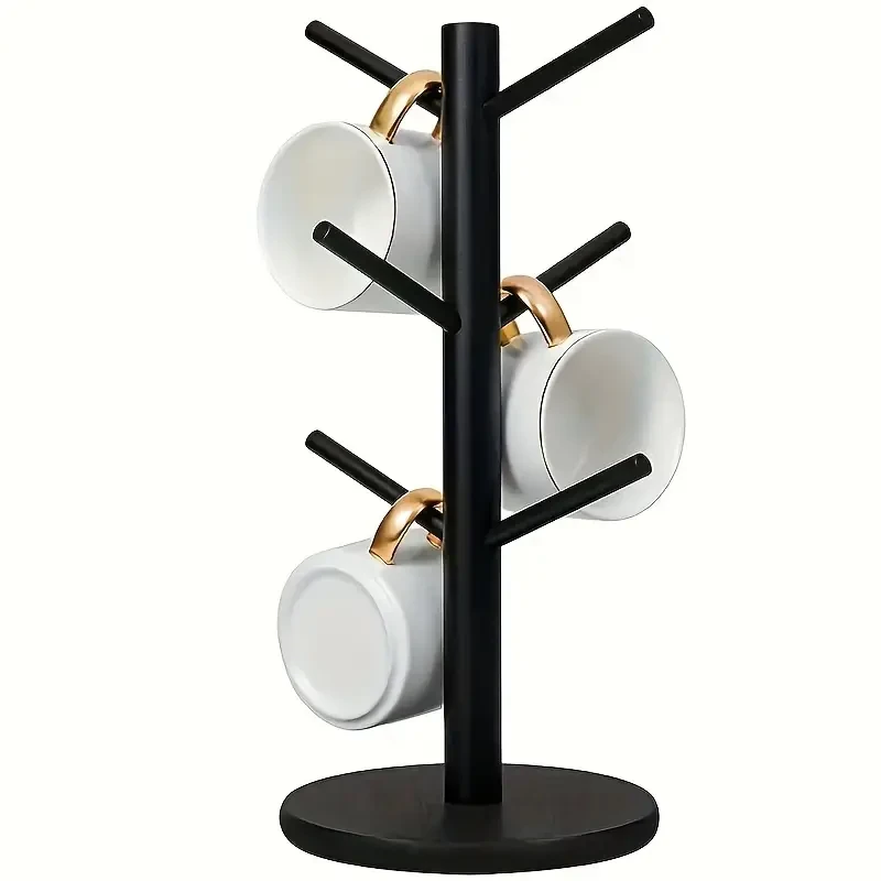 Mug Hanger Coffee Cup Holder with 6 Hooks