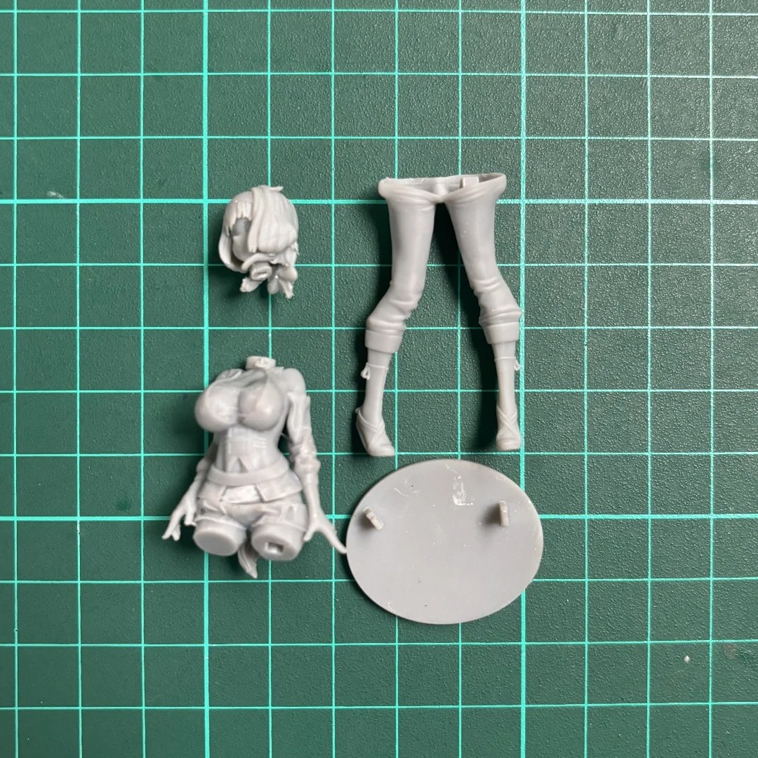 75MM Resin Unpainted Model Kit - Hot Wolf Girl - Unassembled GK 1039C