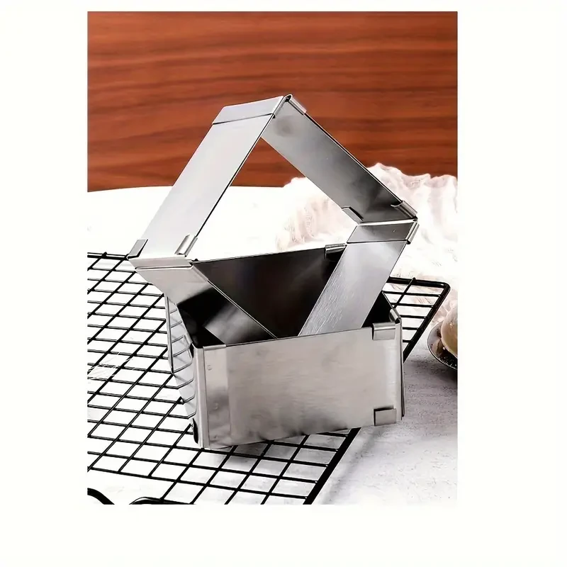 Square Cake Mold Ring, 6-11In Adjustable Stainless Steel Cake Cutter  Premium Baking Tool for Professional Results