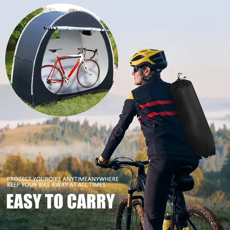 Heavy Duty Bicycle Storage Shed Tent  Portable Outdoor Shelter for Bikes, Motorcycles, and Tools