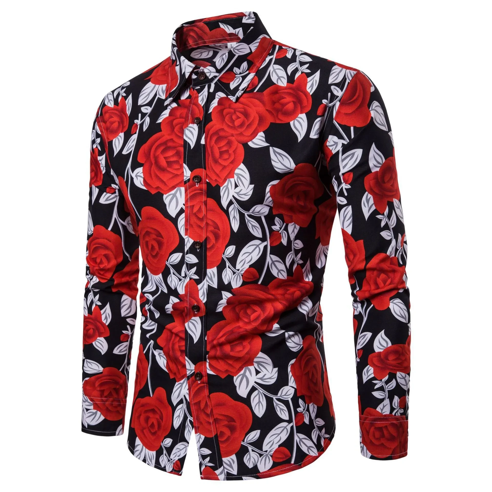 Men's Rose Print Shirt