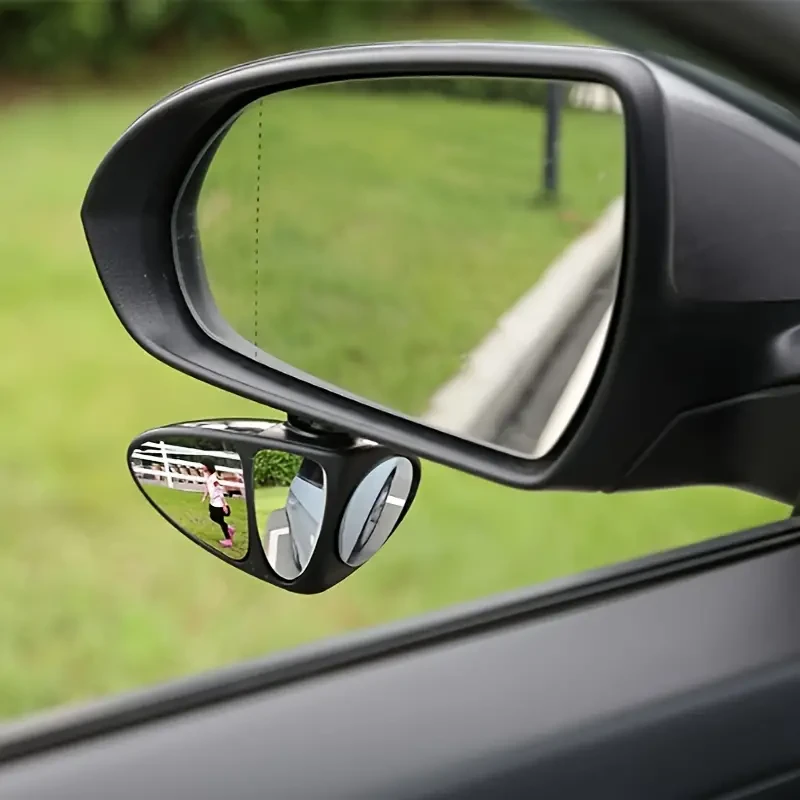 2pcs 360 Wide Angle Blind Spot Mirrors - Triple View Rearview Accessories