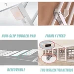 Expandable Closet Tension Shelf Storage Rack for Wardrobe, Kitchen, Bathroom