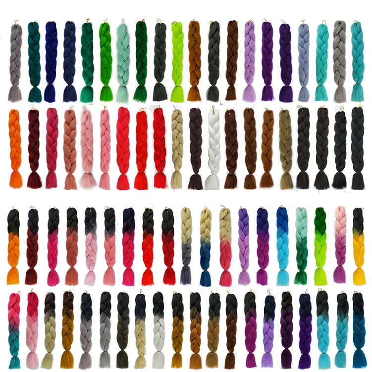 Rainbow Hair Extensions Braids