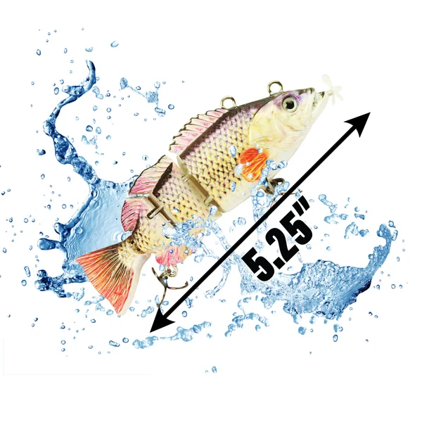 UFISH Electric Live Bait Robotic Fishing Lure 5.25"