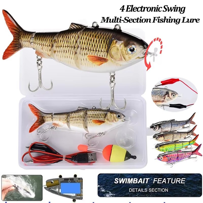 UFISH Electric Live Bait Robotic Fishing Lure 5.25"