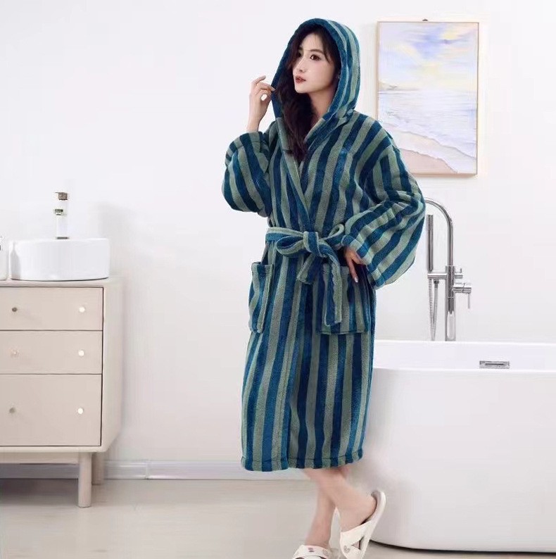 Hotel Home Bathrobe Men's And Women's Long