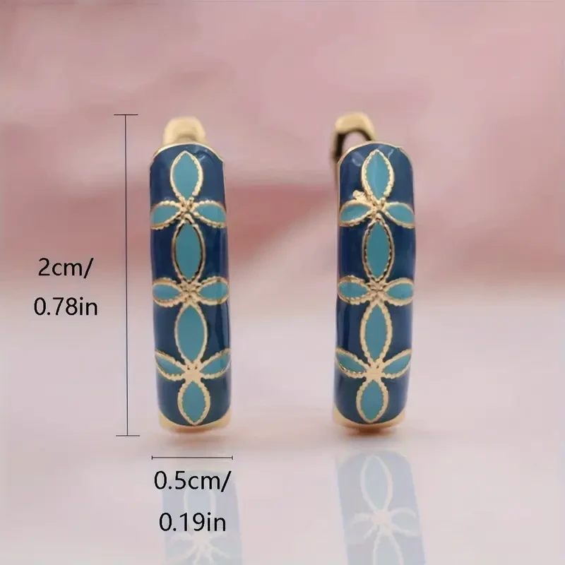 Stylish and Exquisite Oil Painting Earrings  Perfect for Festive Occasions and Elegant Gatherings, Luxurious Gift Choice, Versatile Jewelry for Friends