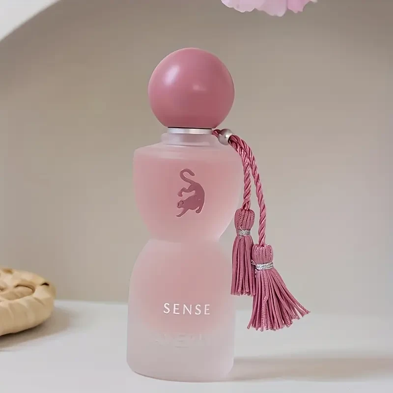 2.5oz Arabian Musk & Amber Eau de Parfum for Women & Men  Long-Lasting Floral Scent with Alcohol Formula, Elegant Pink Bottle & Purple Tassels, Dubai Luxury Gift for Day & Night Wear, Unisex Premium Fragrance for Fragrance Lovers