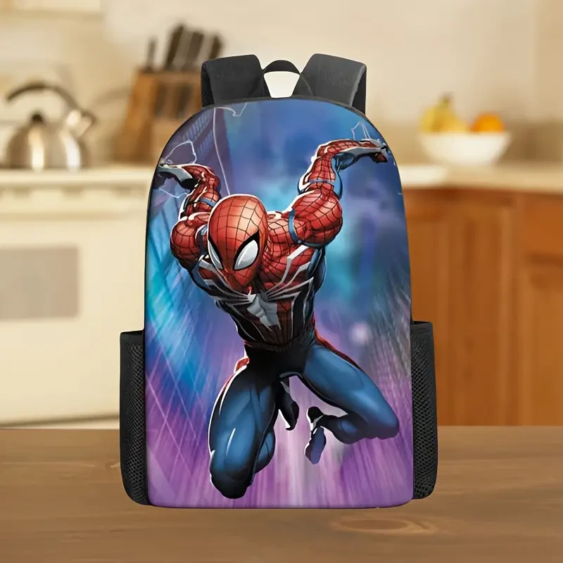 Marvel Spider-Man Backpack - Large Capacity Cartoon School Bag