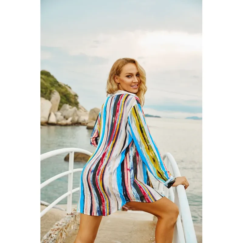 Rayon Button Down Blouse