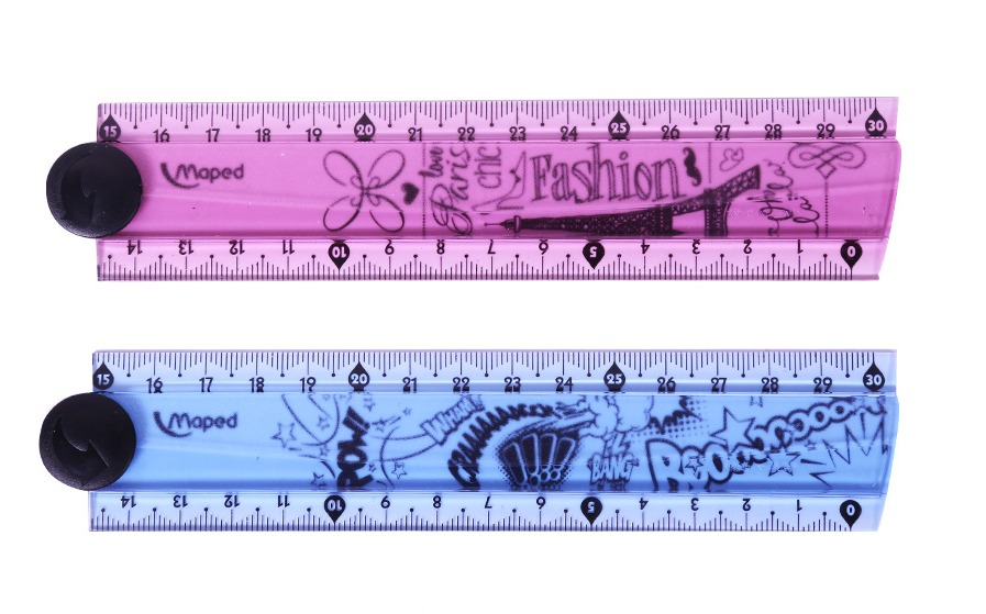 folding ruler 30cm widened rotary ruler