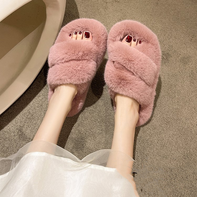 Pink Slippers Fuzzy