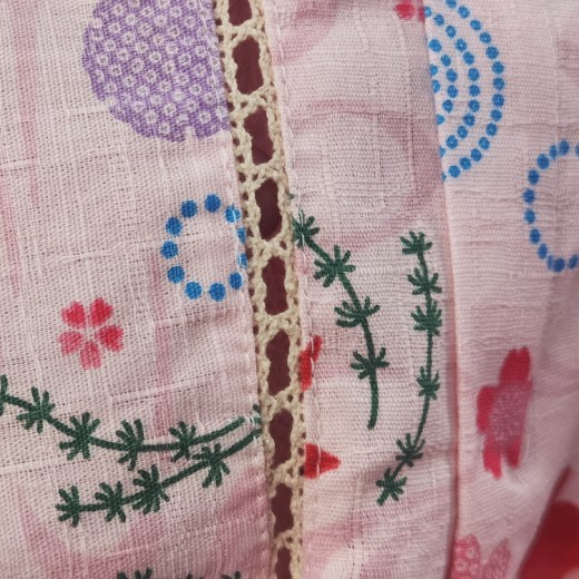 Parent Child Cherry Blossom Home Suit Short Sleeved Set