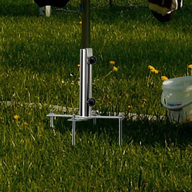 Outdoor Umbrella Ground Stake: Heavy Duty Multipurpose Sand Anchor for Patio