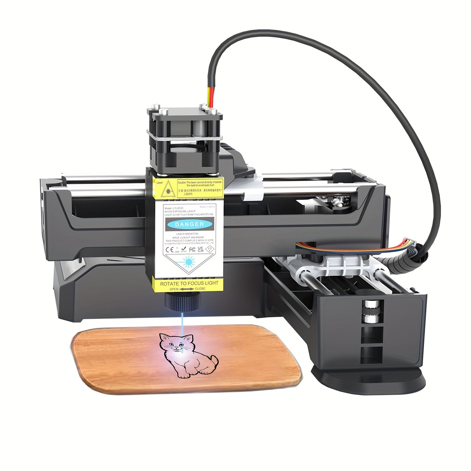 EasyThreed Laser Engraver 18pcs Wood Craft Set  DIY Decoration Materials, Perfect for Gifts & Projects