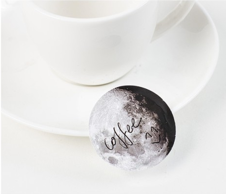 45 Piece Moon Sticker Set