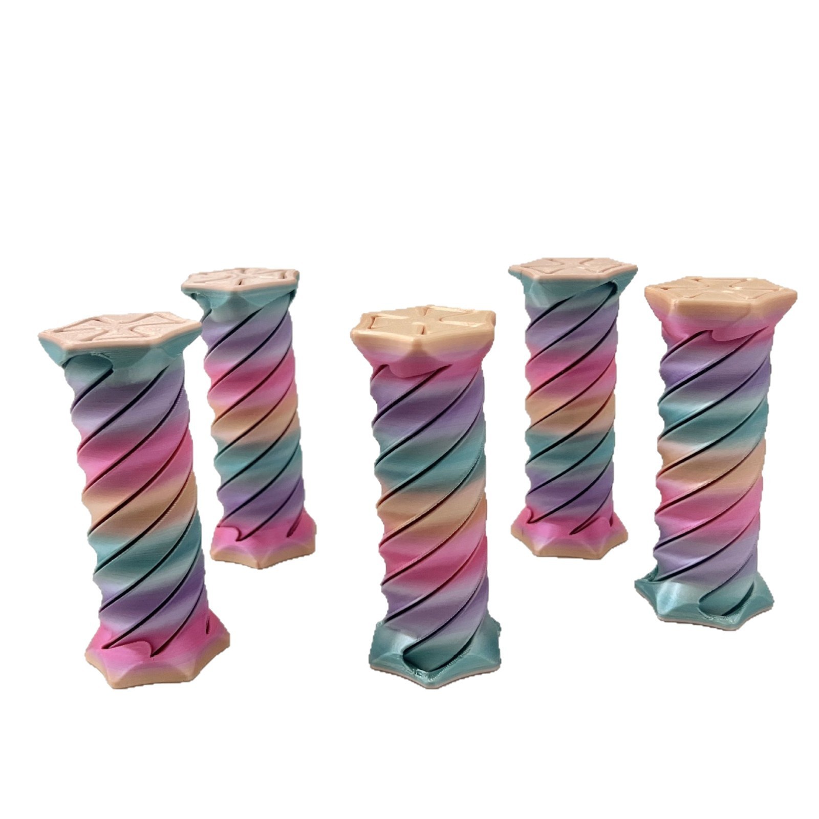 Repeatedly Rotating Spiral Crossing Decompression Toy