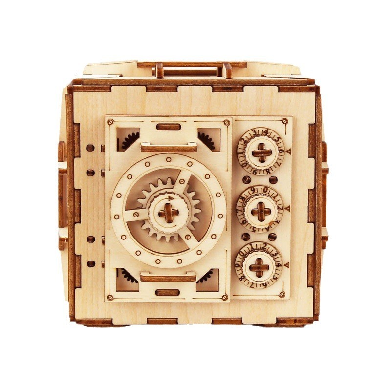 3D 3D Puzzle Model Password Suitcase Wood Products Puzzle Handmade Diy Building Blocks Toys Wholesale