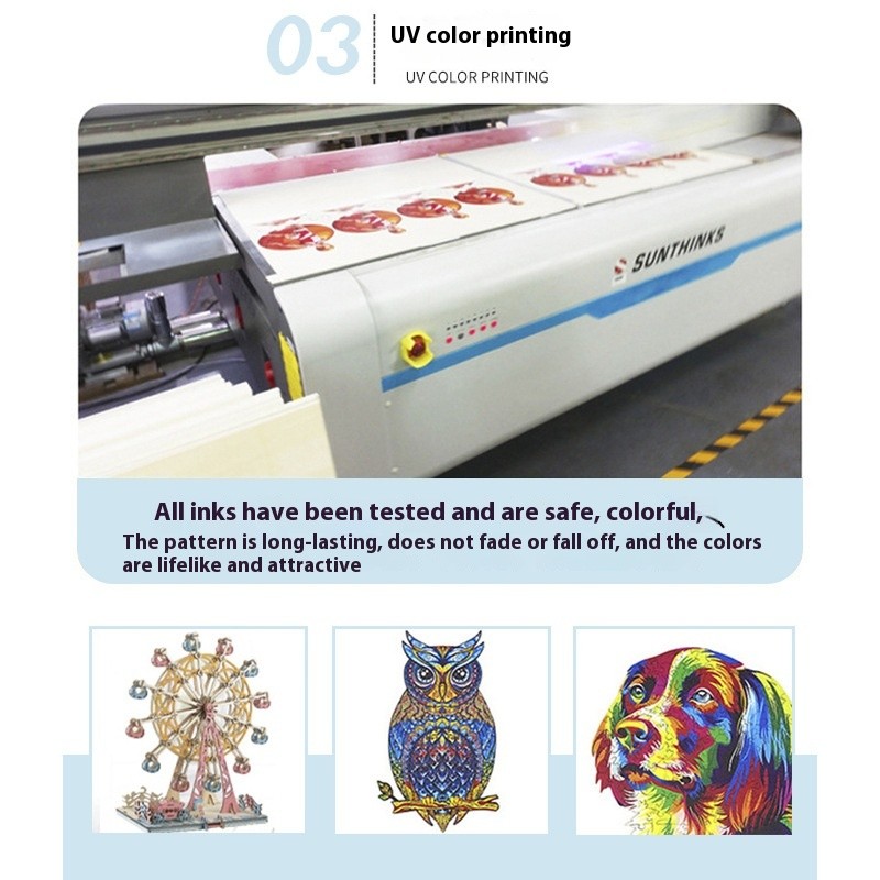 3D 3D Puzzle Model Password Suitcase Wood Products Puzzle Handmade Diy Building Blocks Toys Wholesale