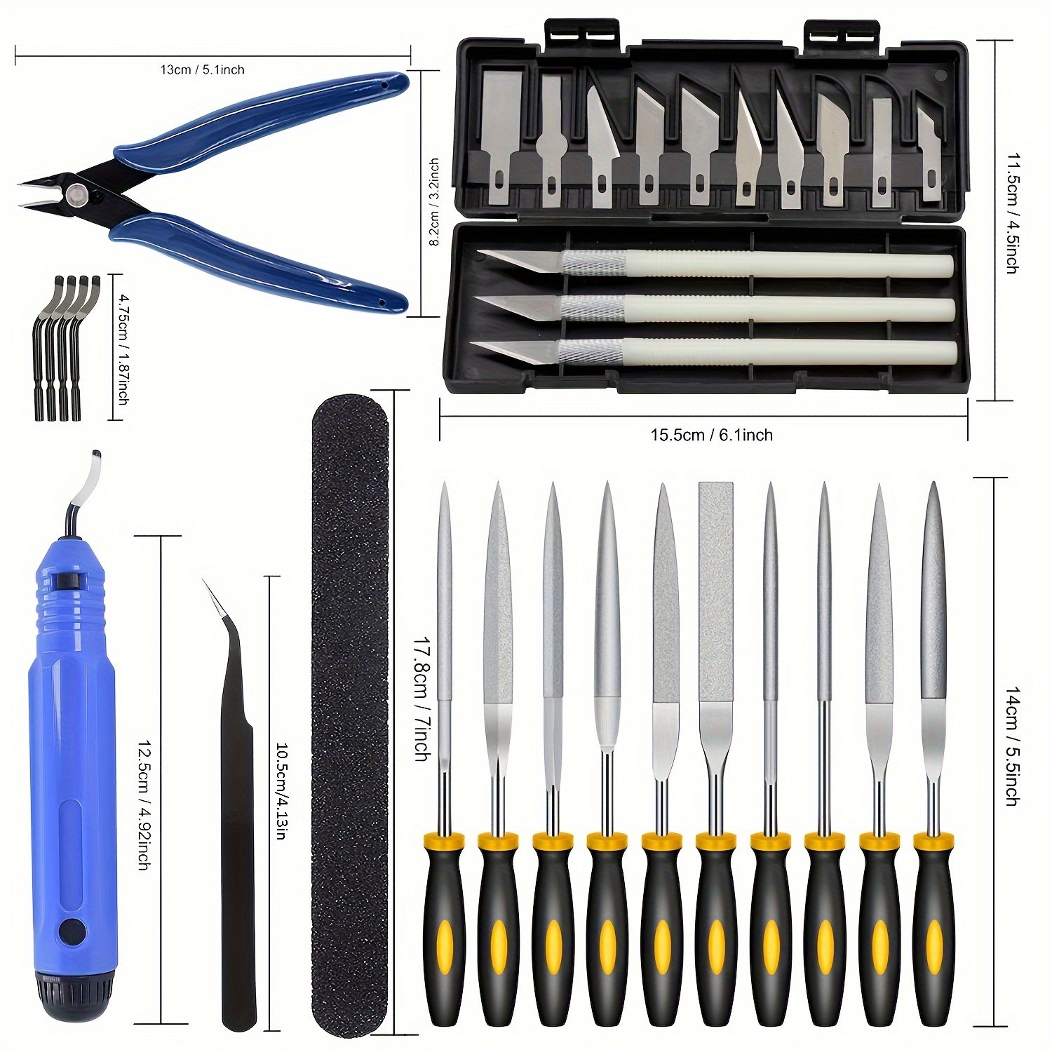 32pcs Ultimate 3D Printing Tool Kit Debur, Clean, Finish, and Print with Ease Includes Essential Accessories for Perfect 3D Prints