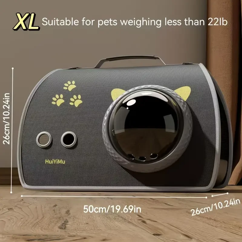 Animal Cat Carrier Backpack  Breathable, Scratch-Resistant & Travel-Friendly