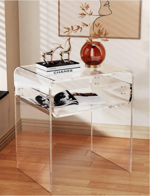 Acrylic Bedside Table